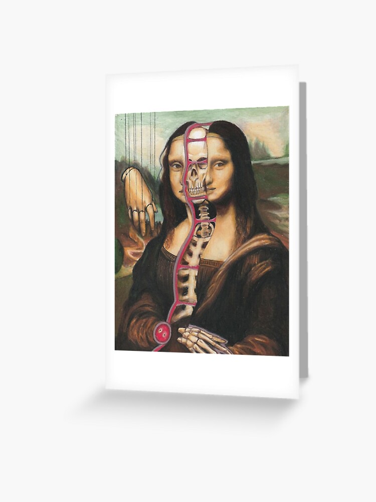 Mona Lisa Dissection Design Mar U Art On Tik Tok And Instagram Greeting Card By Maruart Redbubble