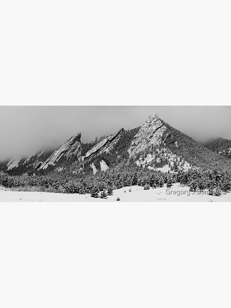 The Flatirons in Winter Dress by nikongreg
