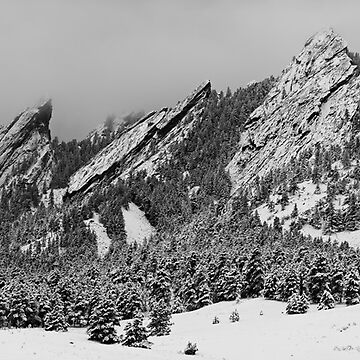 Artwork thumbnail, The Flatirons in Winter Dress by Gregory J Summers