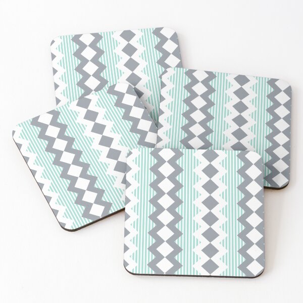 Item preview, Pastel Zig-Zag Diamonds and Stripes designed and sold by ChangingLight.