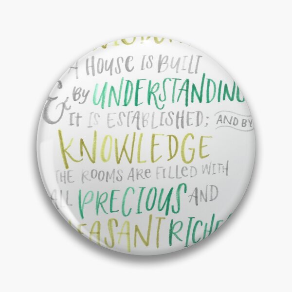 Item preview, Proverbs 24:3-4 designed and sold by cecilyjean.