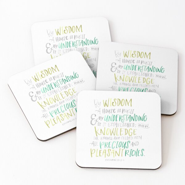 Item preview, Proverbs 24:3-4 designed and sold by cecilyjean.