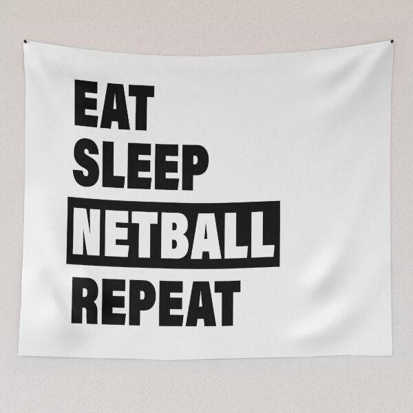 Item preview, Eat Sleep Netball Repeat designed and sold by Sam-Pedler.