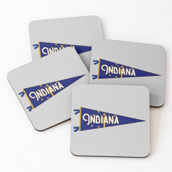 Item preview, Indiana Flag Pennant designed and sold by Decal Mania.