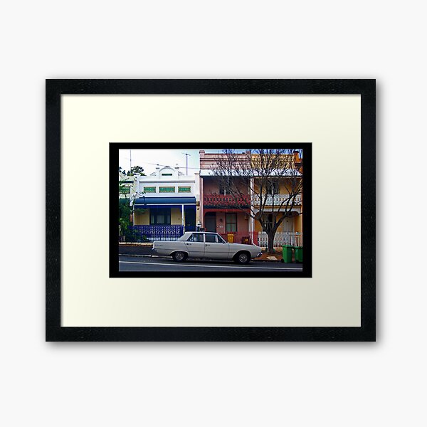 Glebe Retro Framed Art Print