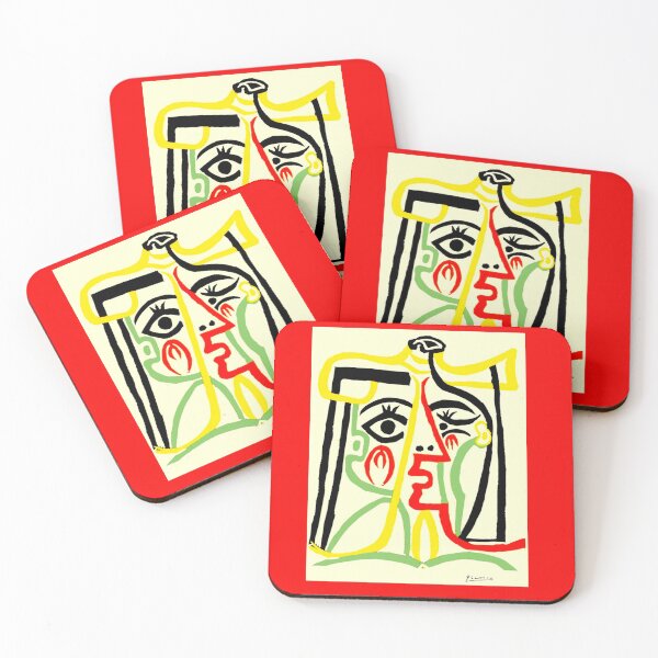 Item preview, TETE DE FEMME : Fantasy Abstract Painting Print designed and sold by posterbobs.