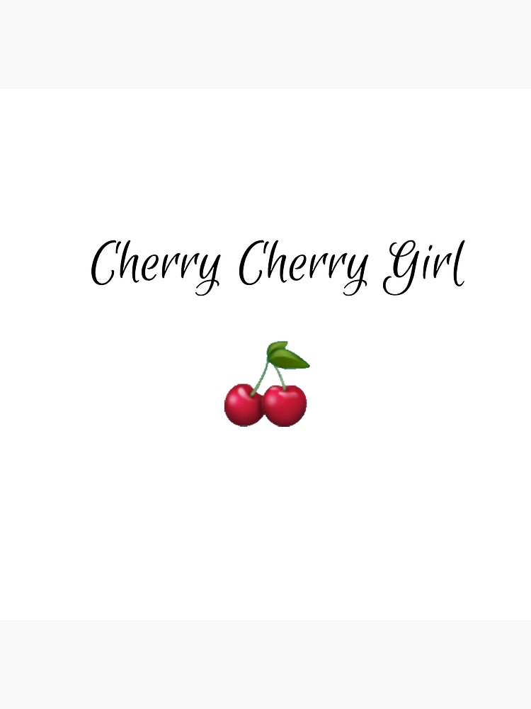 "Emoji Cherry cherry girl design cherry emoji" Poster for Sale by