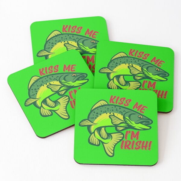 Item preview, Kiss Me, I'm Irish Fish designed and sold by Warrior Veteran Clothing.