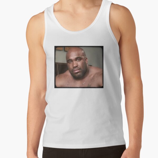 Large Black Man Bear Barry Wood from Emergency Text Message Joke Tank Top