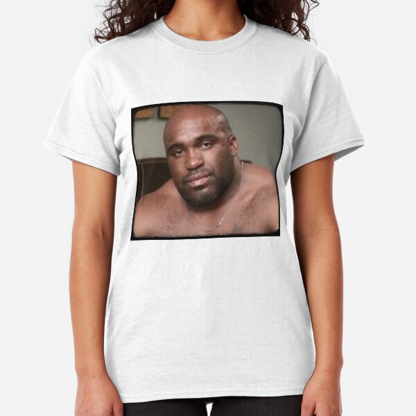 Large Black Man Bear Wood from Emergency Text Message Joke Classic T-Shirt