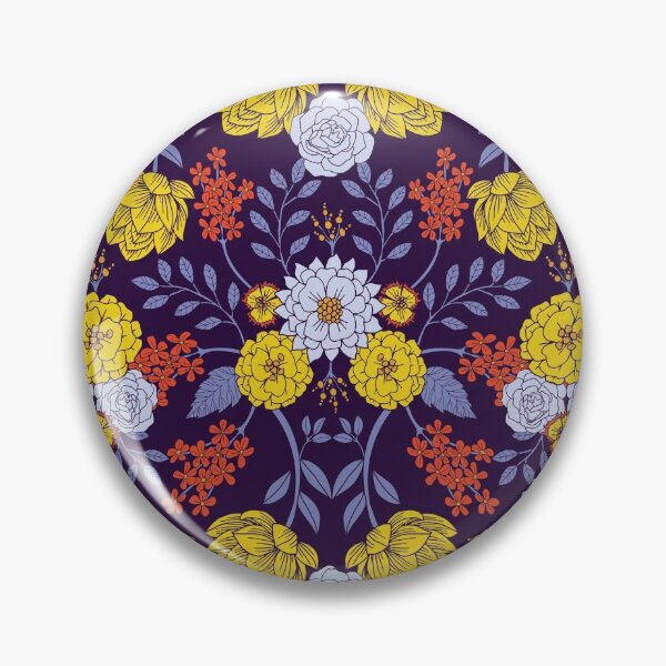 Item preview, Purple, Blue, Yellow & Red Floral Pattern designed and sold by somecallmebeth.