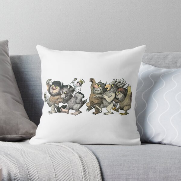 Wild Things Romp Graphic Throw Pillow