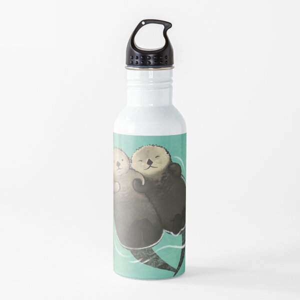 Significant Otters - Otters Holding Hands Water Bottle