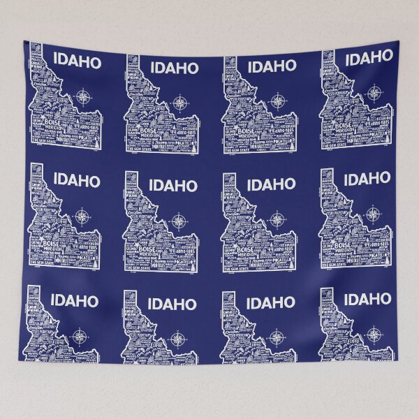 Item preview, Idaho Map designed and sold by fiberandgloss.