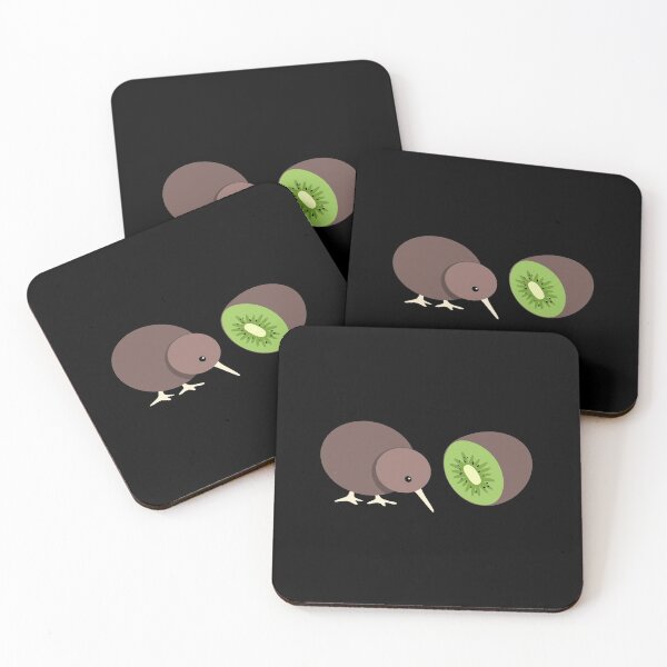 Item preview, Eat kiwi, save kiwi - Kiwi bird and kiwi fruit - no caption dark shirt designed and sold by Looking Daggers.