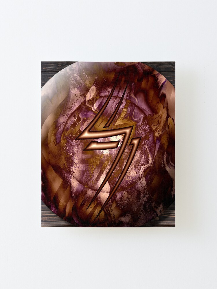 Alternate view of Copper Shield, Lightning Bolt Mounted Print