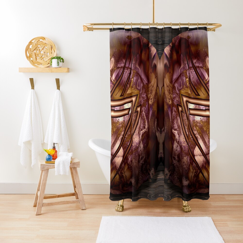 Copper Shield, Lightning Bolt Shower Curtain
