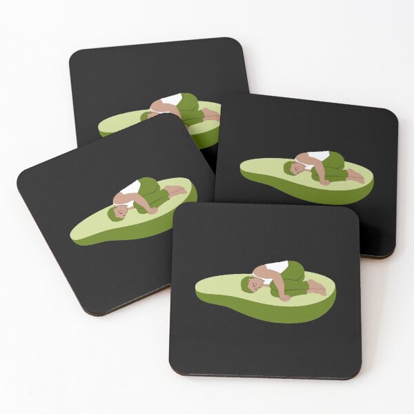 Item preview, Avocuddle - Avocados and cuddles - no caption dark shirt designed and sold by Looking Daggers.