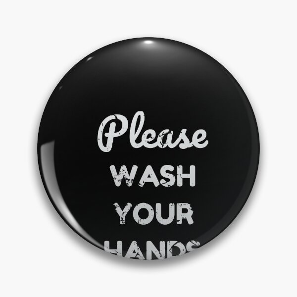 Item preview, Please wash your hands in cool distressed design designed and sold by comhra.