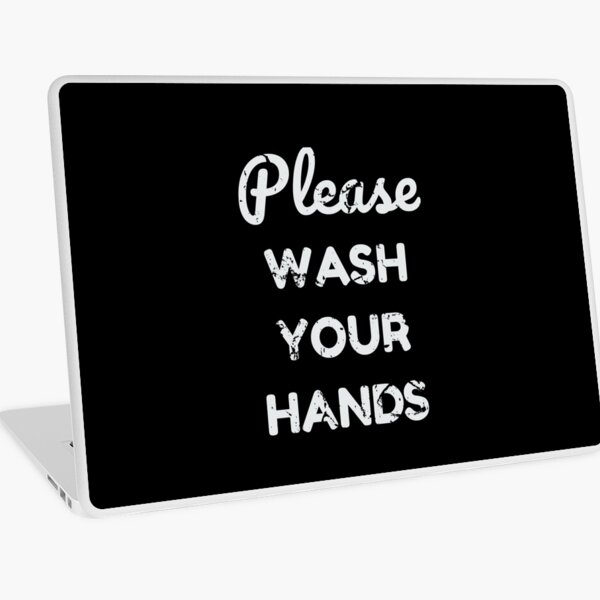 Aperçu de l'œuvre Please wash your hands in cool distressed design créée et vendue par comhra.