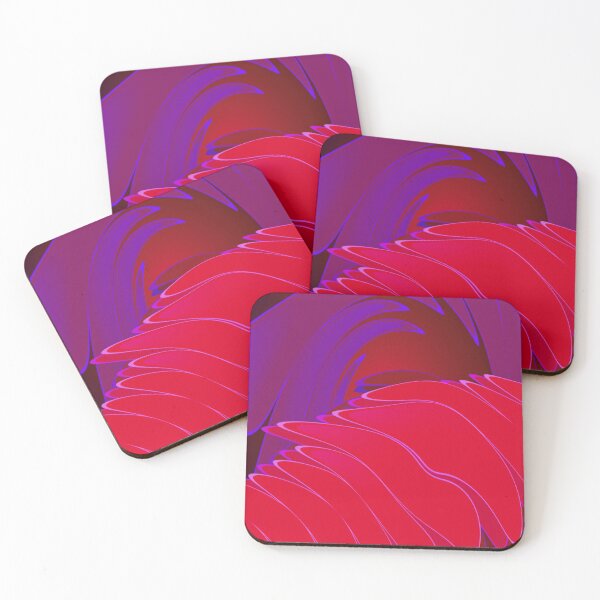 Item preview, RED WAVES with VIOLET designed and sold by Elaine Bawden.