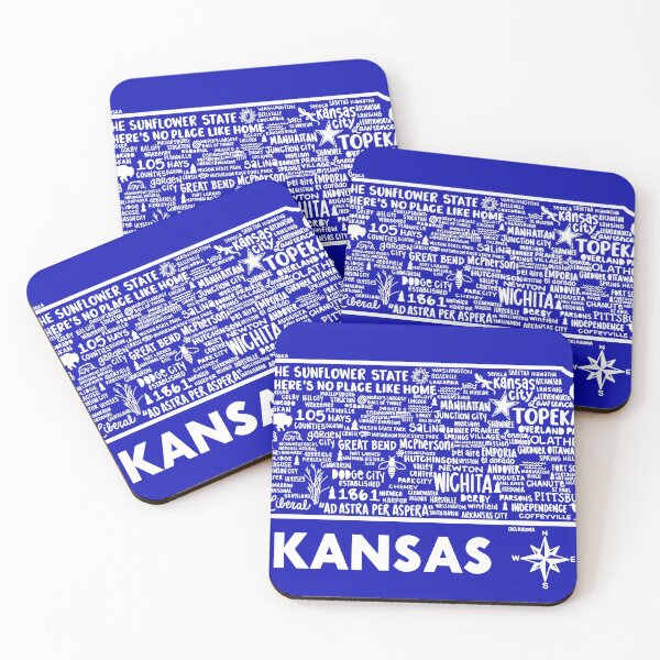 Item preview, Kansas Map designed and sold by fiberandgloss.