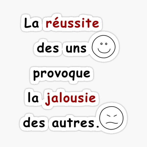 Stickers Sur Le Theme La Jalousie Redbubble