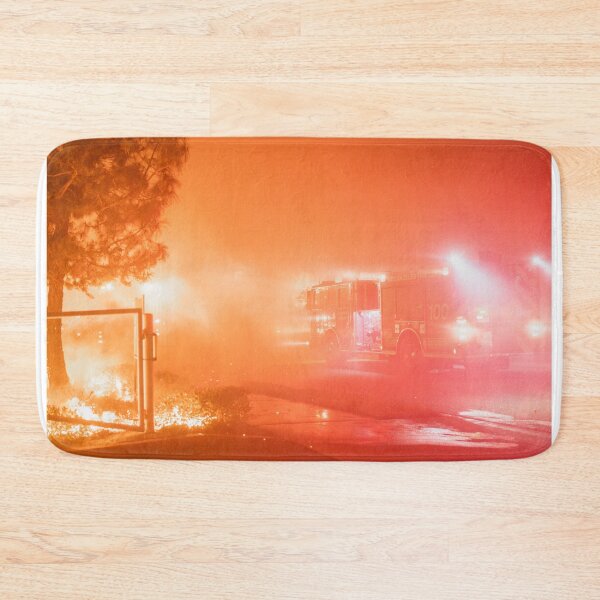 Item preview, Firefighters at California Brush Fire designed and sold by trqffic.