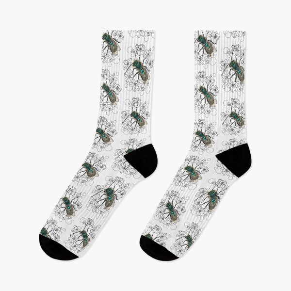 Item preview, Blue, Orchard, Mason Bee Doodle, white designed and sold by mernstw.