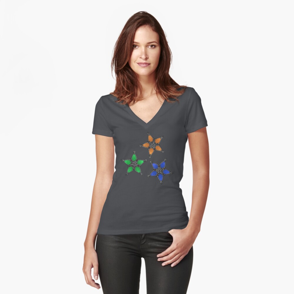 Item preview, Fitted V-Neck T-Shirt designed and sold by kaitlynmize.