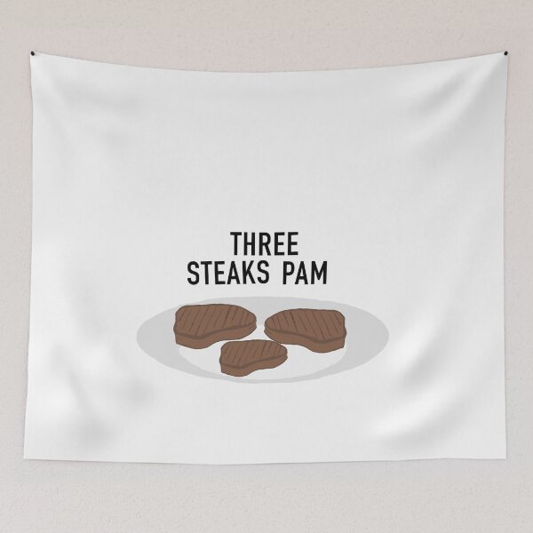 Item preview, Three Steaks Pam, Gavin and Stacey designed and sold by mostly-musicals.