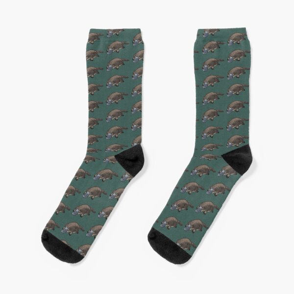 Endangered animals of Australia - Platypus (Ornithorhynchus anatinus) Socks