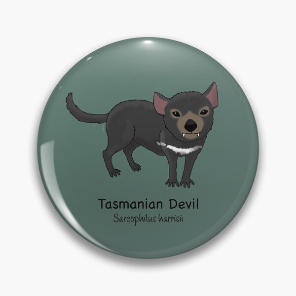 Item preview, Endangered animals of Australia - Tasmanian Devil (Sarcophilus harrisii) designed and sold by StephJChild.