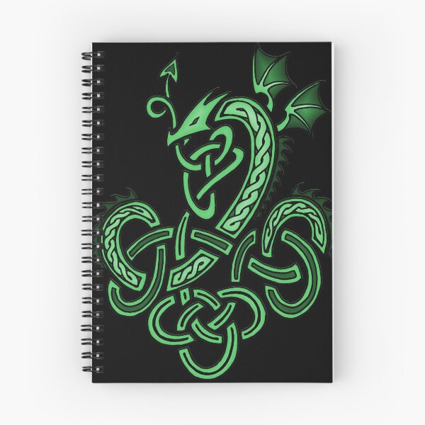 Item preview, Celtic Knotwork Dragon Green designed and sold by helixtinker.