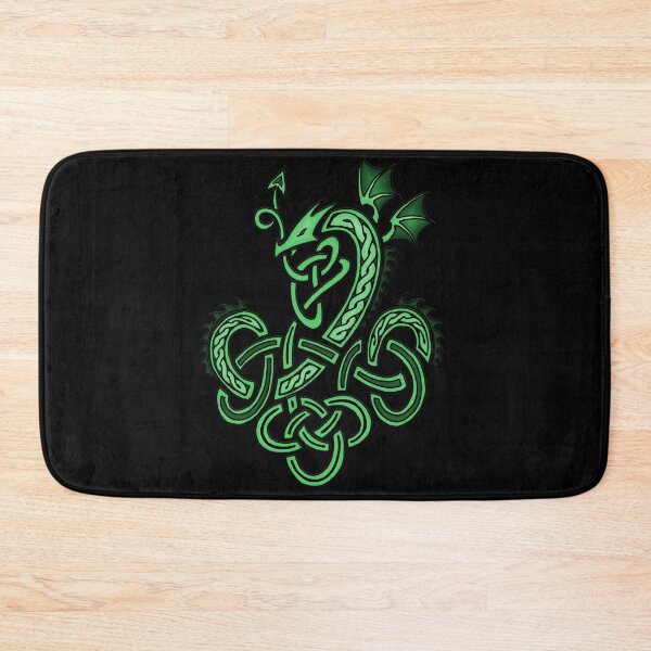 Item preview, Celtic Knotwork Dragon Green designed and sold by helixtinker.