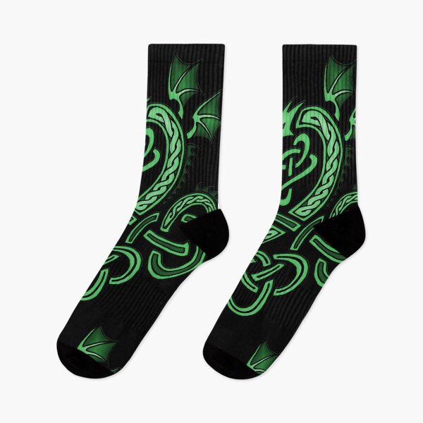Item preview, Celtic Knotwork Dragon Green designed and sold by helixtinker.