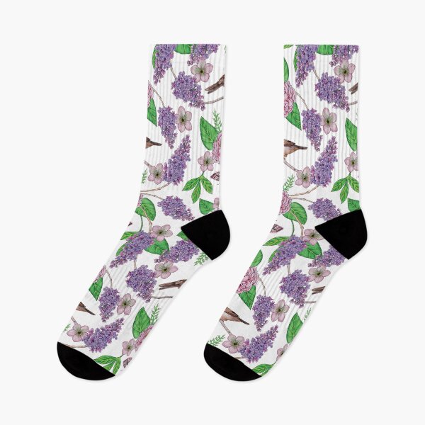 Item preview, Lilacs, Peonies, Hellebore, & Sparrows designed and sold by somecallmebeth.