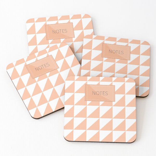 Item preview, Simple geometric triangle design in apricot for notes designed and sold by mcshirtface.