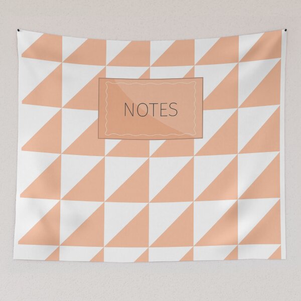 Item preview, Simple geometric triangle design in apricot for notes designed and sold by mcshirtface.
