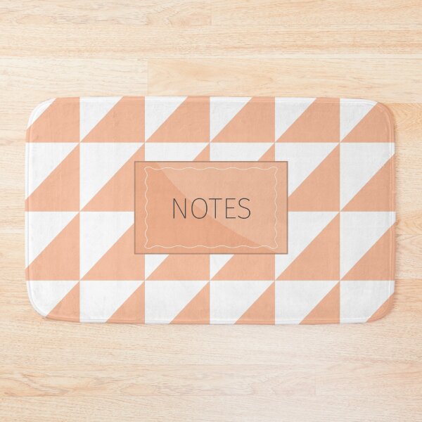 Item preview, Simple geometric triangle design in apricot for notes designed and sold by mcshirtface.