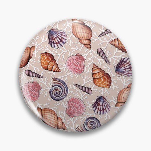 Item preview, Pale Pink Seashells & Coral designed and sold by somecallmebeth.