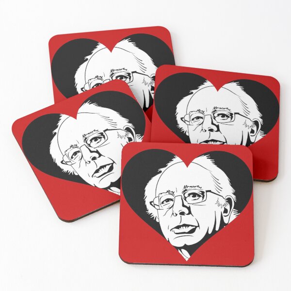 Item preview, black bernie sanders heart designed and sold by Gossip Rag.