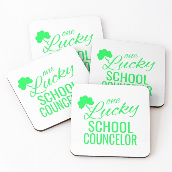 Item preview, One Lucky School Counselor Matching St Patty's Day graphic designed and sold by RedmonsDesigns.