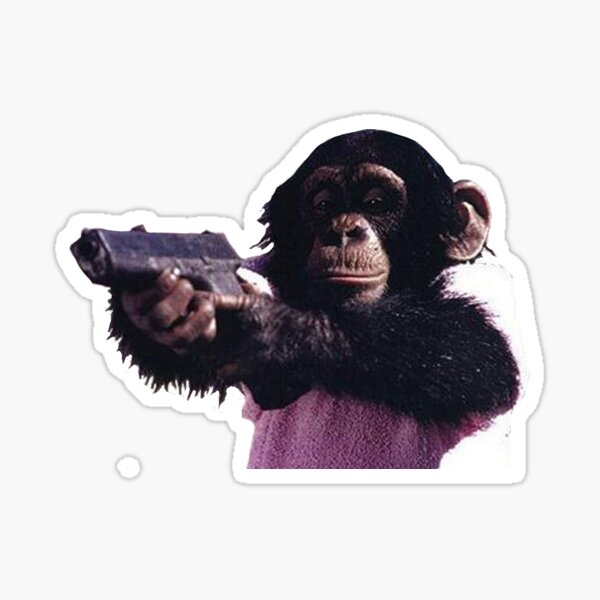 Funny Monkey Stickers for Sale | Redbubble
