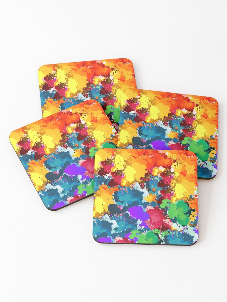 colorful coasters