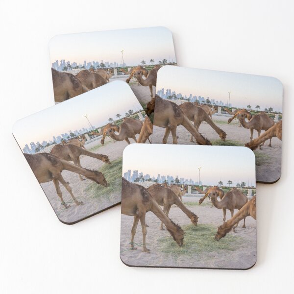Item preview, Camels eating. designed and sold by Anne Scantlebury.