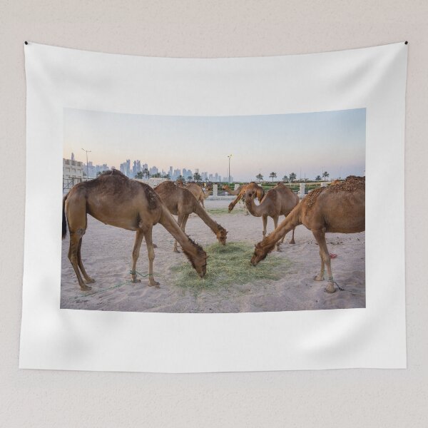 Item preview, Camels eating. designed and sold by Anne Scantlebury.