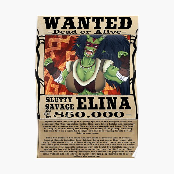 Elina Wanted Poster - MHFAP! Poster
