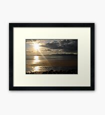 Sunset on Rossbeigh Beach Framed Print