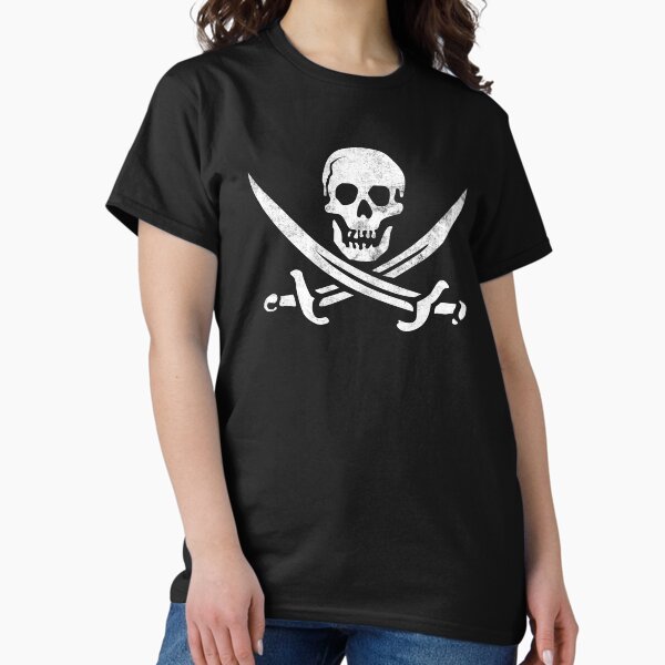 Item preview, Calico Jack Sword Pirate Flag Jolly Roger Graphic designed and sold by SpookshowDesign.